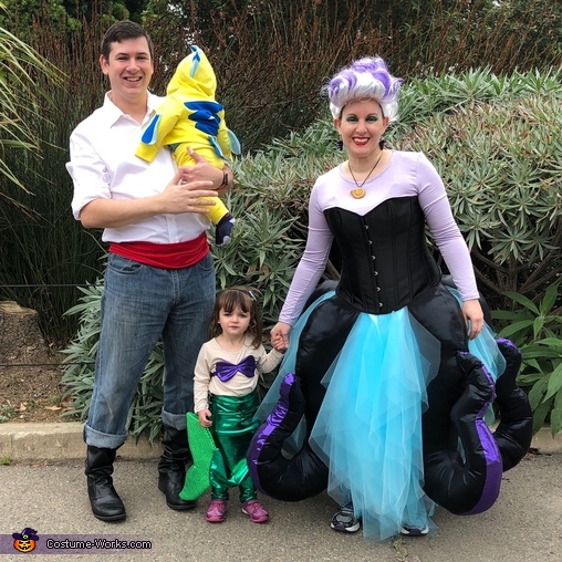 The Little Mermaid - Eric, Ursula, Ariel, and Flounder Costume