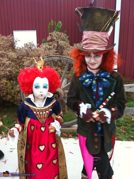 The Mad Hatter and The Queen of Hearts Costume
