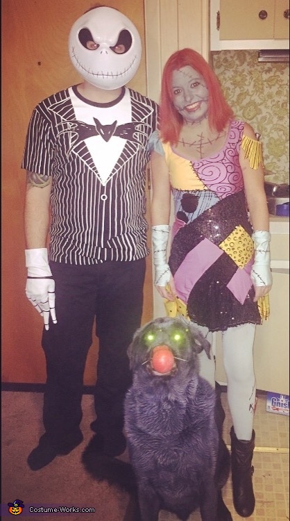 Couple's The Nightmare Before Christmas Costume | No-Sew DIY Costumes