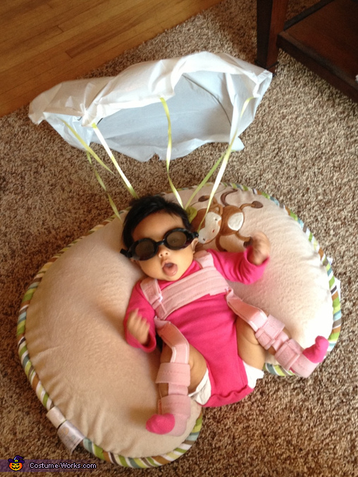 The Pink Skydiver Baby Costume