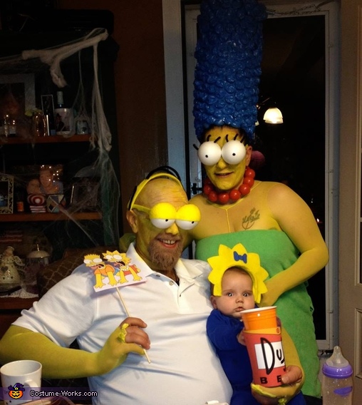 The Simpsons - Family Halloween Costume | Creative DIY Ideas