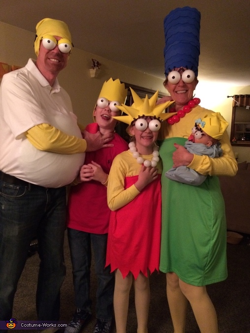 The Simpsons Family Costume DIY