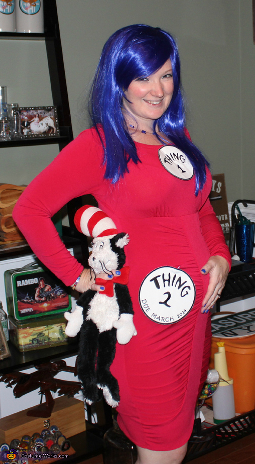 Pregnancy Costume: Thing 1 and Thing 2