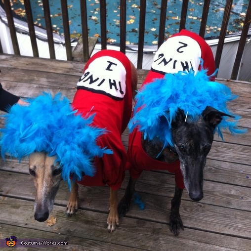 Thing 1 and Thing 2 Dogs Costume