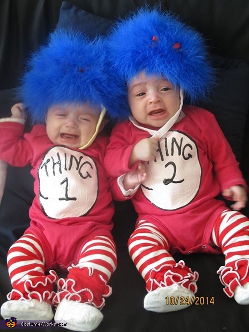 Thing 1 and thing 2025 2 outfits for twins