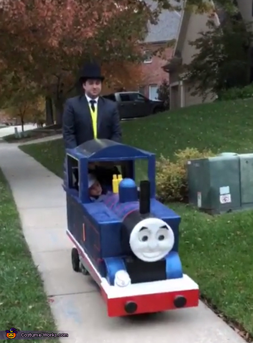 Thomas driving Thomas Costume