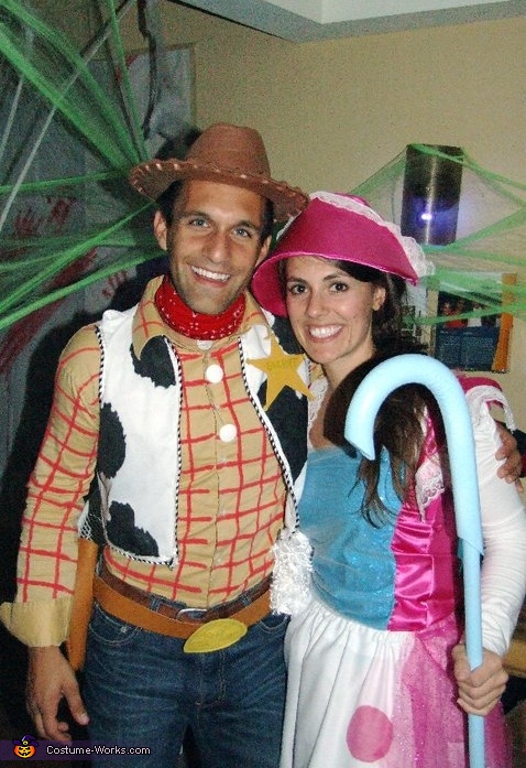 woody and bo peep couple costume