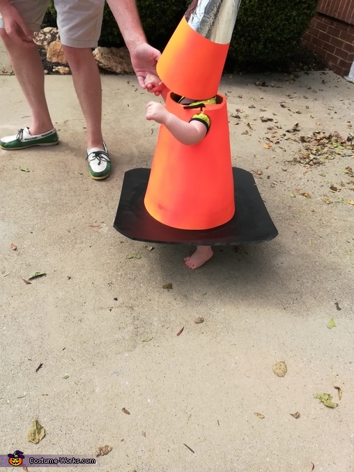 baby traffic cone costume