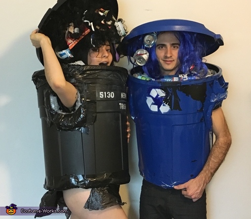 Trash Can & Recycle Can Costume