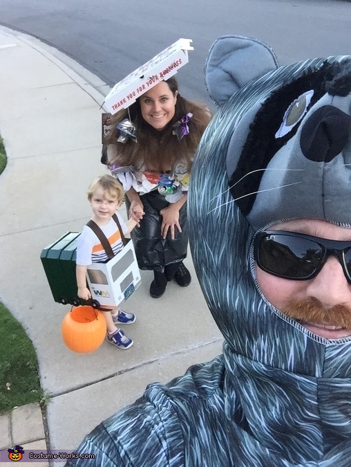 Trash Truck Family Costume