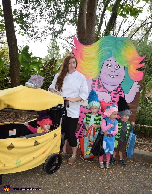 Troll Family and Chef Costume