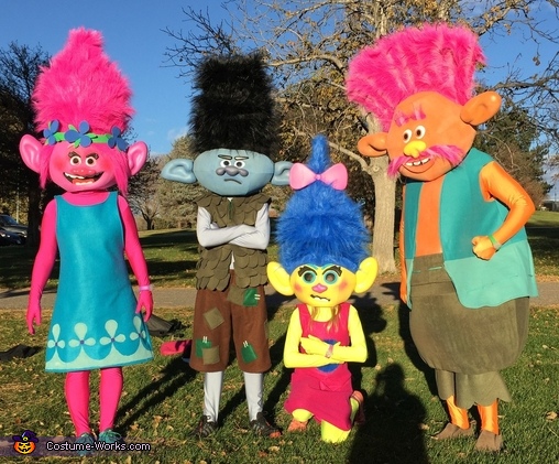 Trolls Family Costume