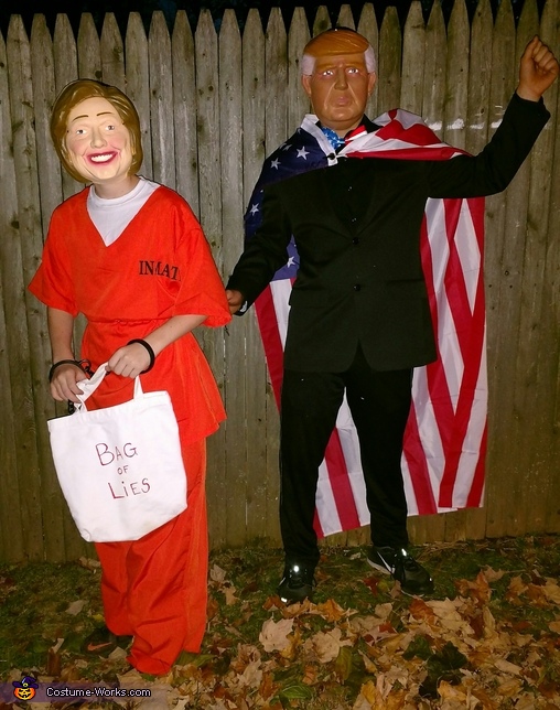 Trump and Hillary Costume
