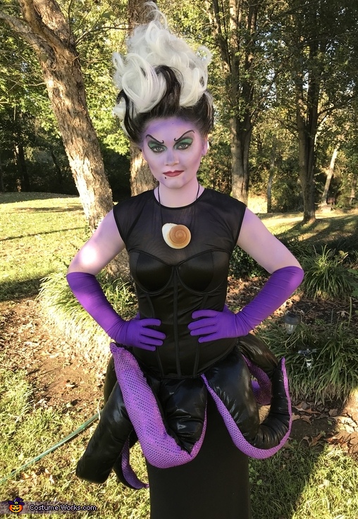 Coolest Homemade Ursula Costume For Girls Last Minute Costume Ideas 1509