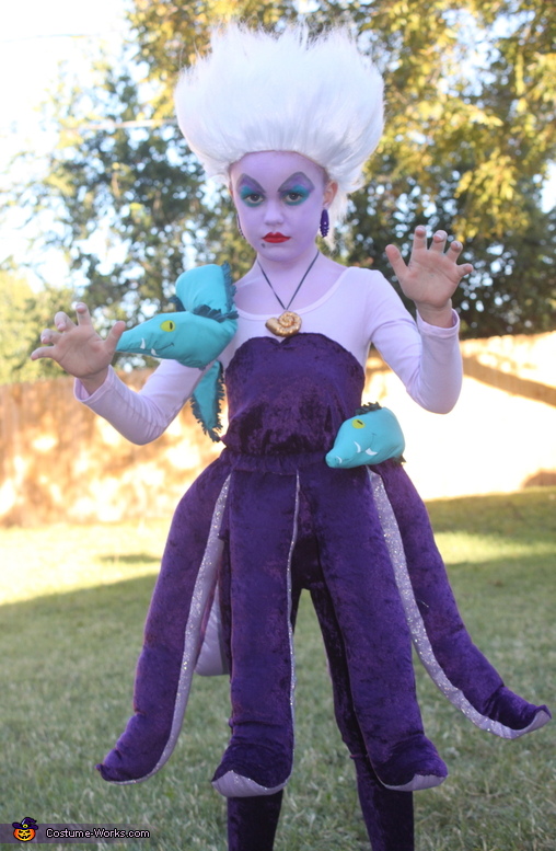 Ursula The Sea Witch Costume for Girls - Photo 4/4