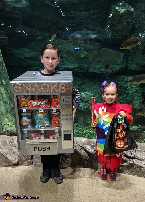 Vending Machine and Skittles Costume