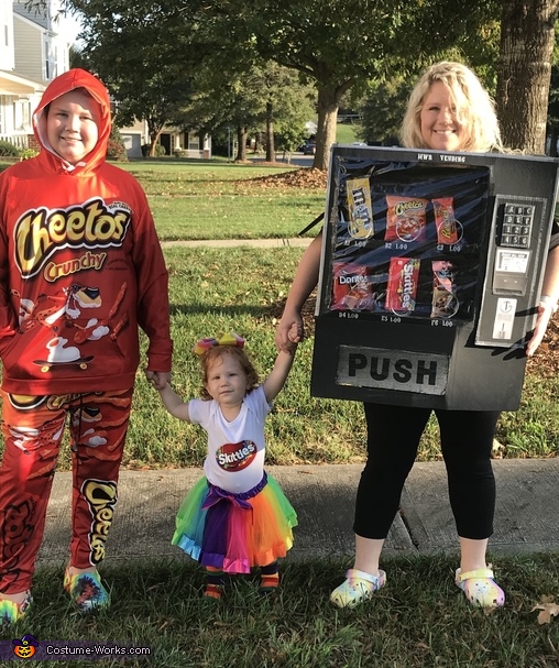 Vending Machine, Cheetos and Skittles Costume
