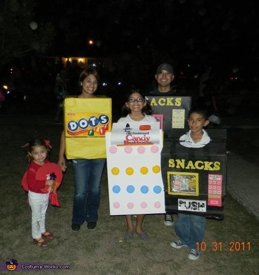 Vending Machines & Candy Family Costume