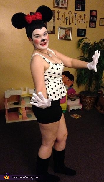 minnie mouse face costume