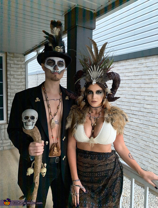 Voodoo Priestess and her Witch Doctor Costume