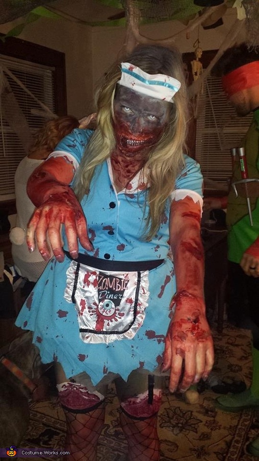 Waitress Zombie Adult Costume