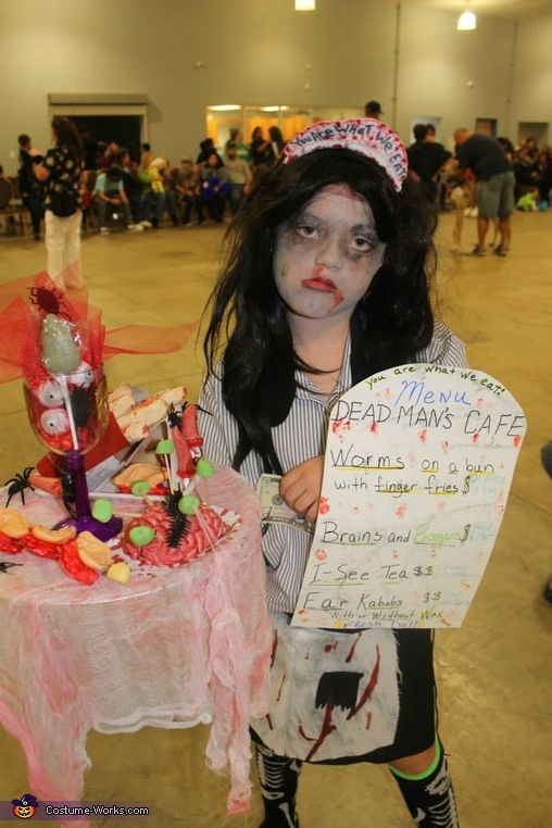 Waitress Zombie Costume