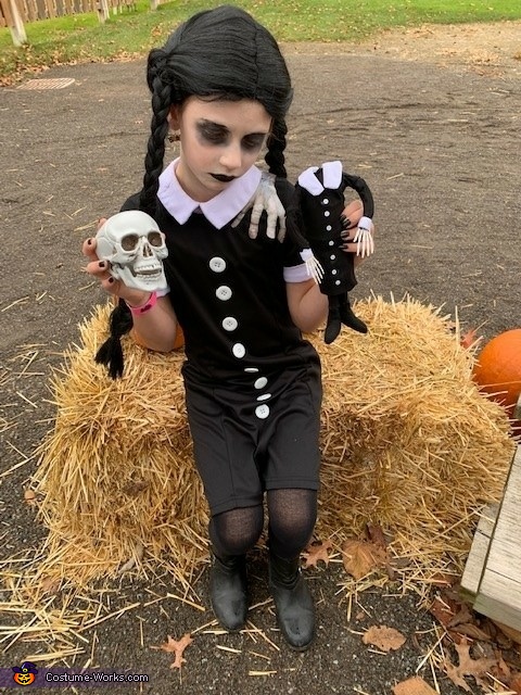 Wednesday addams halloween outlet outfit