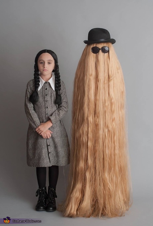 Wednesday Addams and Cousin It Costume