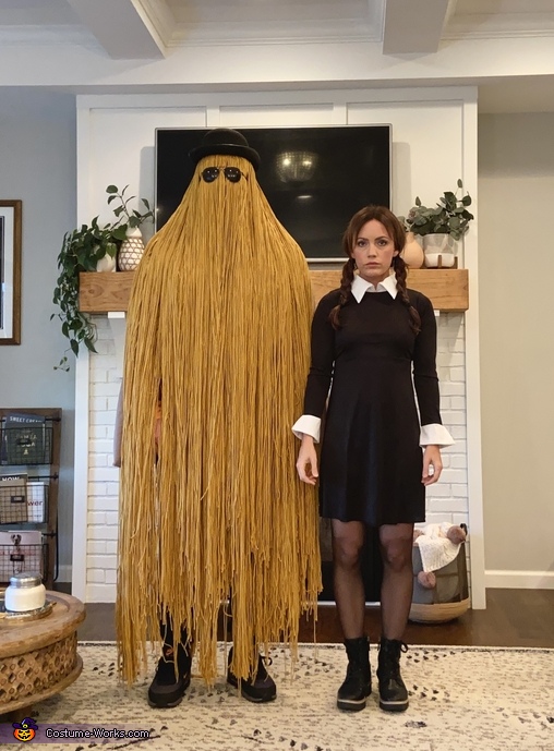 Wednesday Addams and Cousin Itt Costume