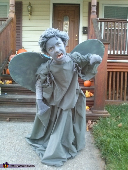 Weeping Angel Girl's Halloween Costume | DIY Costume Guide - Photo 5/7