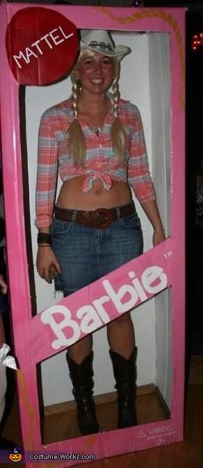 Western Barbie in a Box Costume