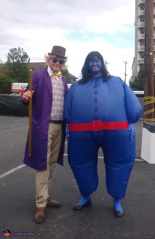Willy Wonka and Violet Costume