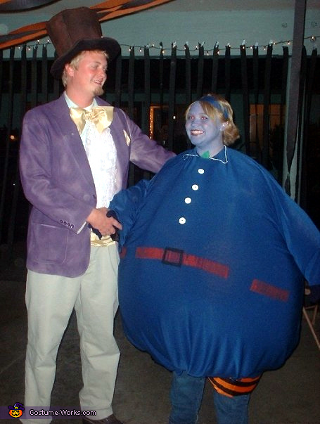 Willy Wonka and Violet Costume