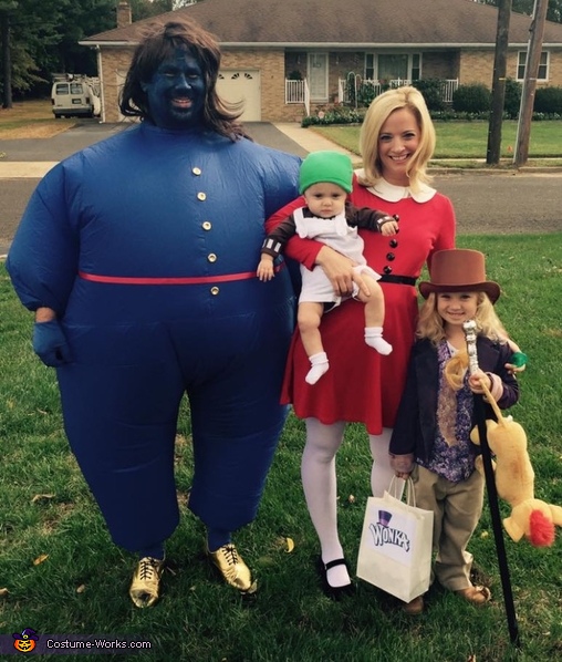 Willy Wonka Crew Family Costume
