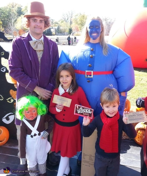 Willy Wonka & The Chocolate Factory Family Costume