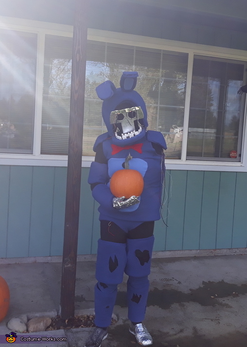 Five Nights At Freddy's Costumes made entirely out of balloons