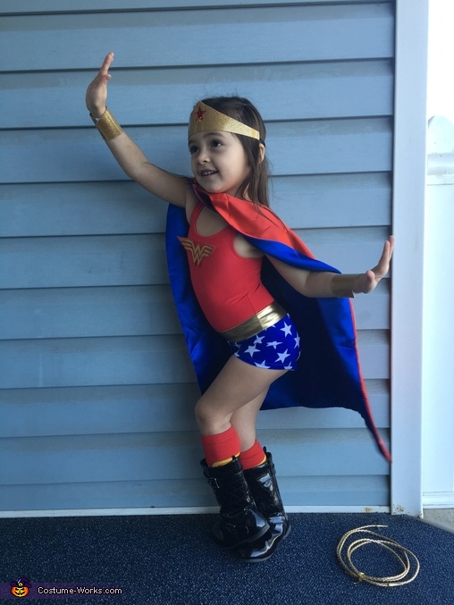 Wonder Woman Girl Costume | DIY Costumes Under $65 - Photo 4/5