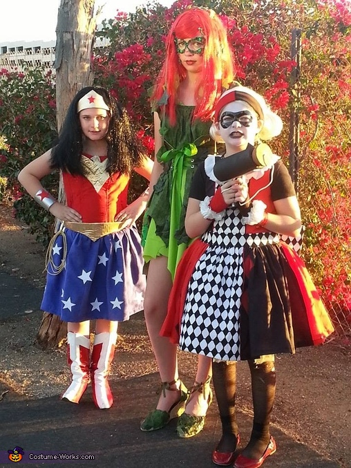 Wonder Woman, Poison Ivy and Harlequin Costume