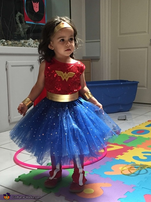 DIY Wonder Woman Toddler Costume