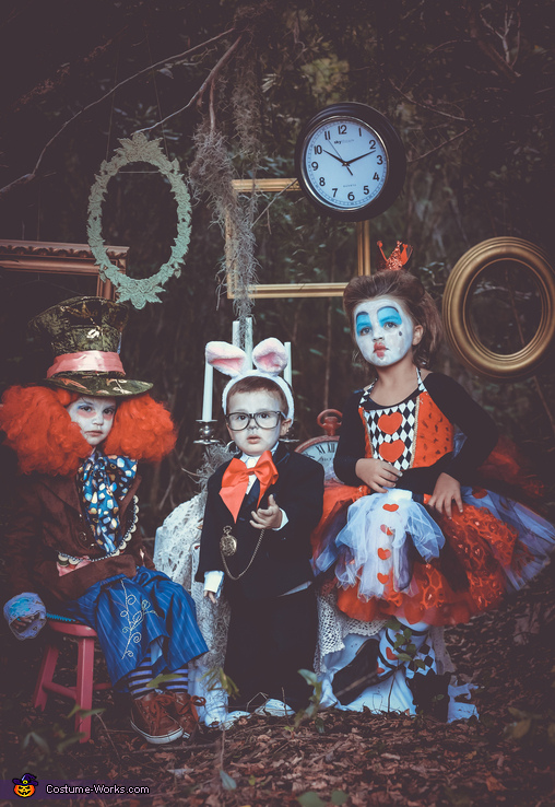 Wonderland: Mad Hatter, Queen of Hearts and Rabbit Costume