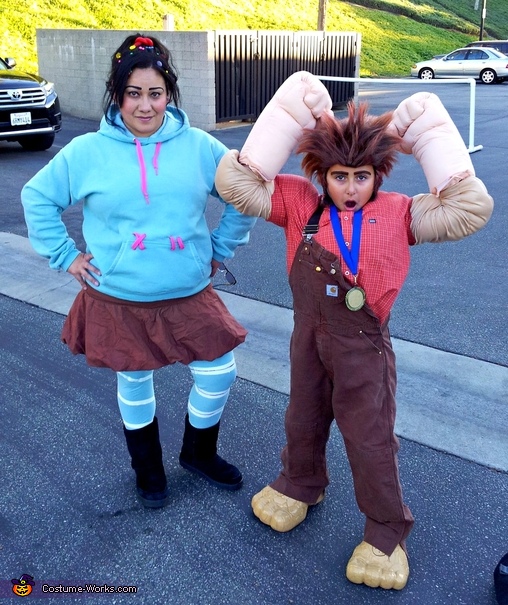 Wreck-It Ralph and Vanellope Halloween costumes - Disney in your Day