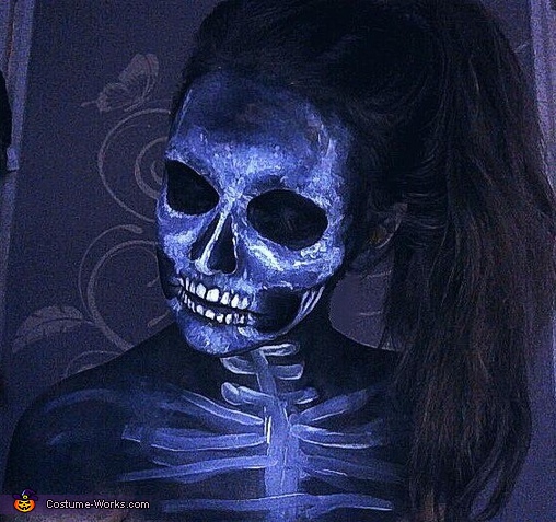 X-ray Skull Makeup