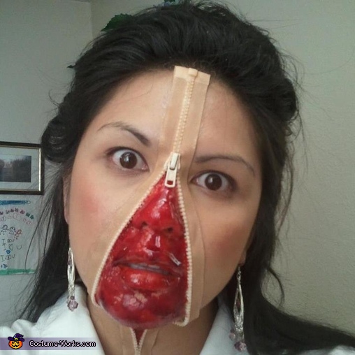 Zipper Face Costume