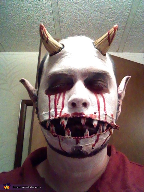 Zipper Mouth Demon Costume