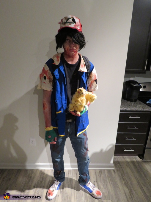 Zombie Ash and Undead Pikachi Costume