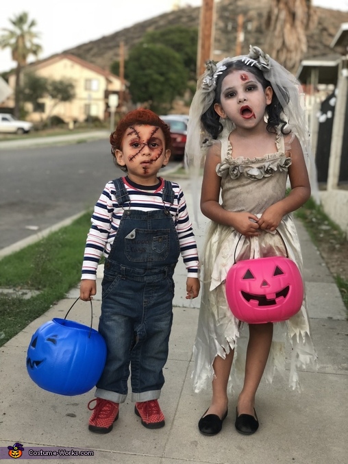 Zombie Bride & Chucky Costume