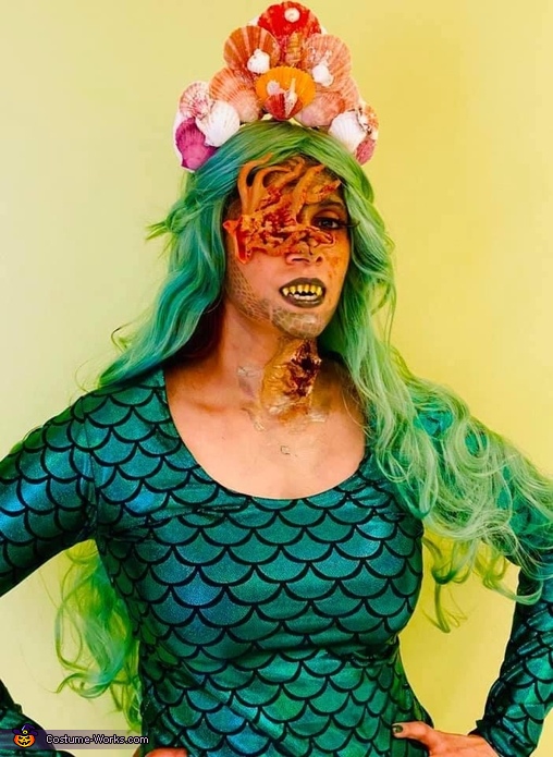 zombie little mermaid costume