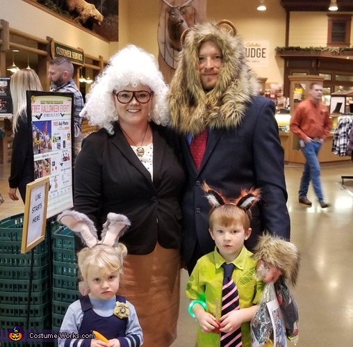 Zootopia Movie Family Costume