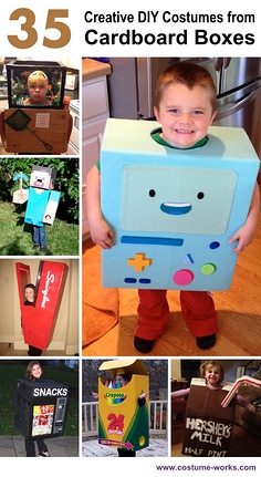 35 Creative DIY Halloween Costumes from Cardboard Boxes