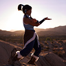 Photo #2 - Korra practicing her waterbending forms!